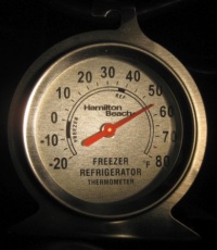 Vissani 52-Bottle Wine Cooler External Thermometer